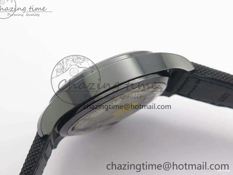 MIROTIME 0104 Supportive Big Pilot Real PR IW502003 Real Ceramic ZF 1:1 Best Edition On Black Calfskin Strap A51111 V 7238